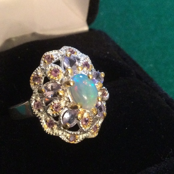 Outstanding AA+ Genuine Natural Opal with Tanzanite - Picture 14 of 14